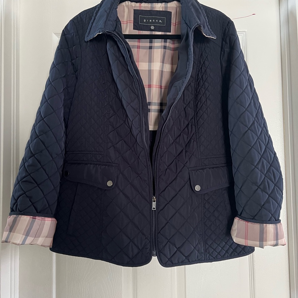Giacca navy blue Quilted Utility Jacket
